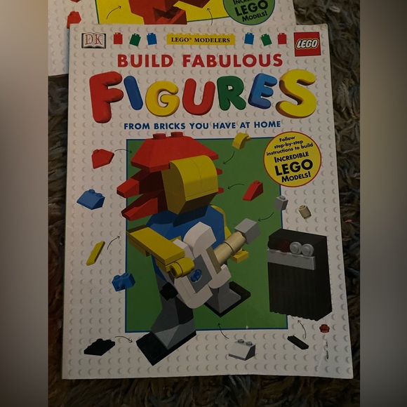 LEGO accessories lot
2 how to build books 
3 storage containers - Picture 2 of 7